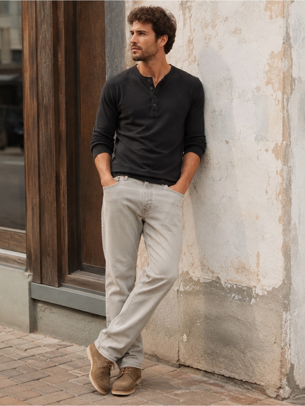 Levi’s 559 Men’s Relaxed Straight Jeans 42x30 Gray Taupe Pants‎ Casual Dadcore